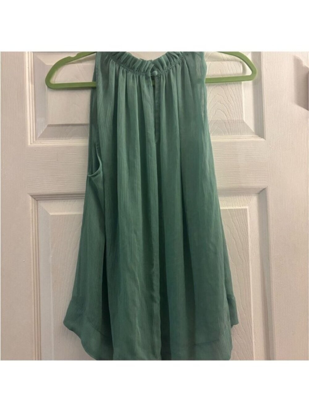 Flowy Green Sleeveless Top